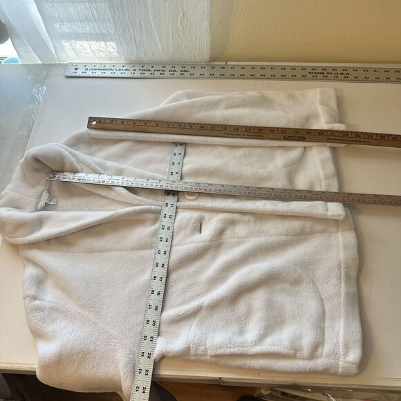 Charter Club Intimates Womens White Cozy Cardigan Large Pockets Loungewear - Picture 5 of 7